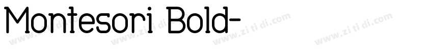 Montesori Bold字体转换